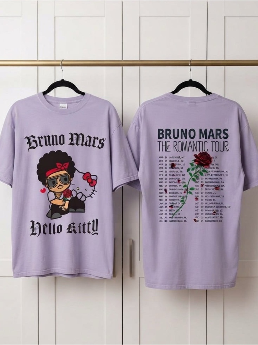 Bruno Mars The Romantic Tour 2026 T-Shirt, Music Concert Graphic T-Shirt